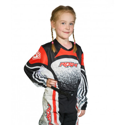 Джерси мотокросс/эндуро ROQVI SOVEREIGN KIDS черный/красный/белый YXL 150