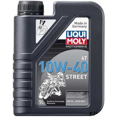 23224 LiquiMoly Синт-ое мот.масло д/4-т.мотоц. Motorbike 4T Street 10W-40 SP MA2 (1л)