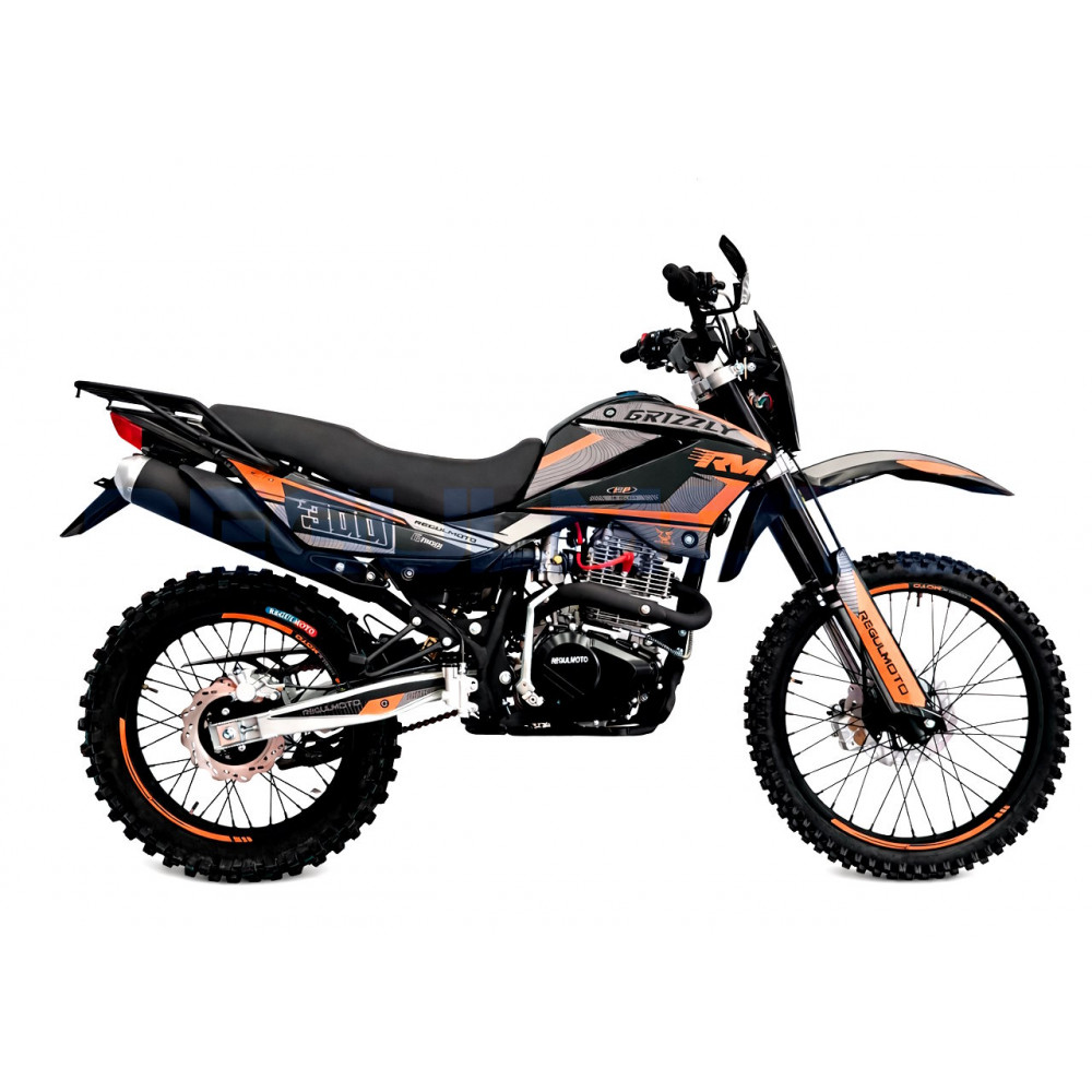 Мотоцикл Regulmoto Grizzly, серый/ оранжевый, , 302507-2