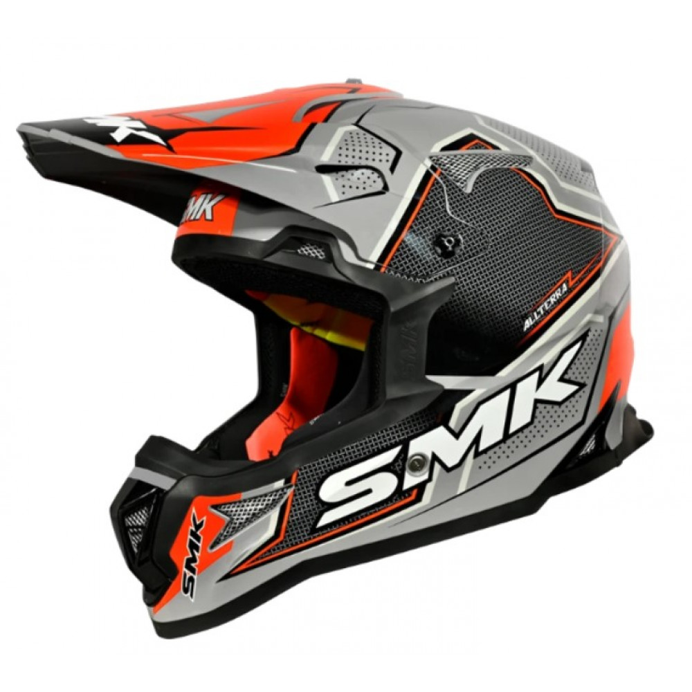 Шлем SMK ALLTERRA MAVERIX, цвет серый/оранжевый (XL) марк