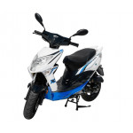 Скутер Regulmoto EAGLE 50 (LJ50QT-3L) колёса R12, Белый/синий, , 100021/1-1