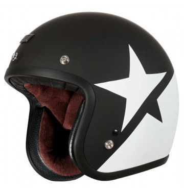 Шлем открытый 3/4 ORIGINE PRIMO STAR, черный/белый матовый, M, 1560035-823-8870