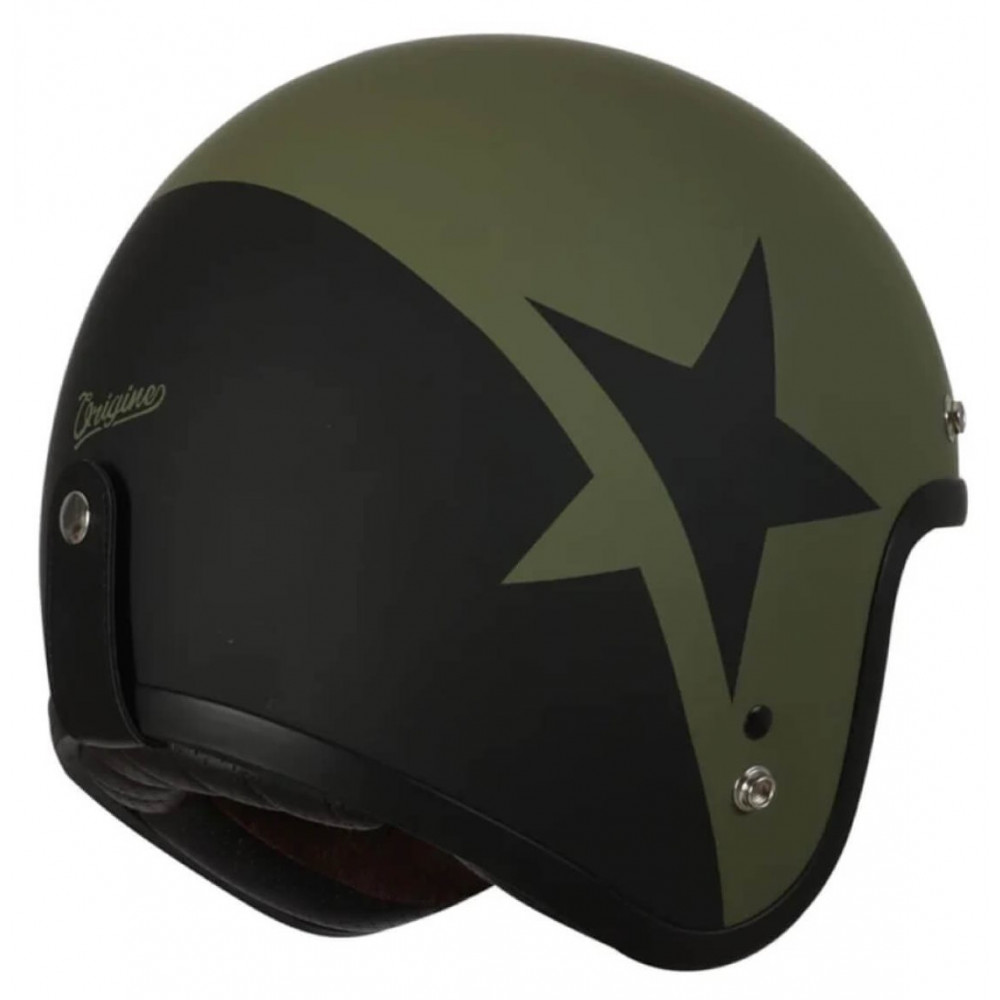 Шлем открытый 3/4 ORIGINE PRIMO STAR, хаки зеленый/черный матовый , XL, 1560035-823-5571