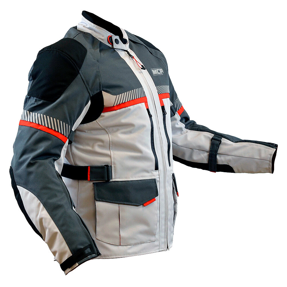 MCP Мотокуртка туристическая Everglade (черно-светло-серый, black-light grey, 2XL)