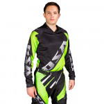 Кроссовая джерси OSA (Black/Green, XXL