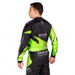 Кроссовая джерси OSA (Black/Green, XXL