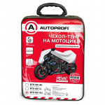 Тент-чехол на мотоцикл AUTOPROFI водонепроницаемый 250х83х125 (XL)