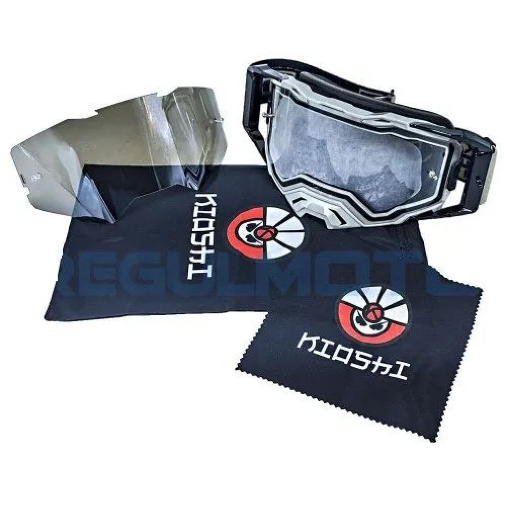 Очки защитные кроссовые KIOSHI MX PRO, Серый, , 800477-2