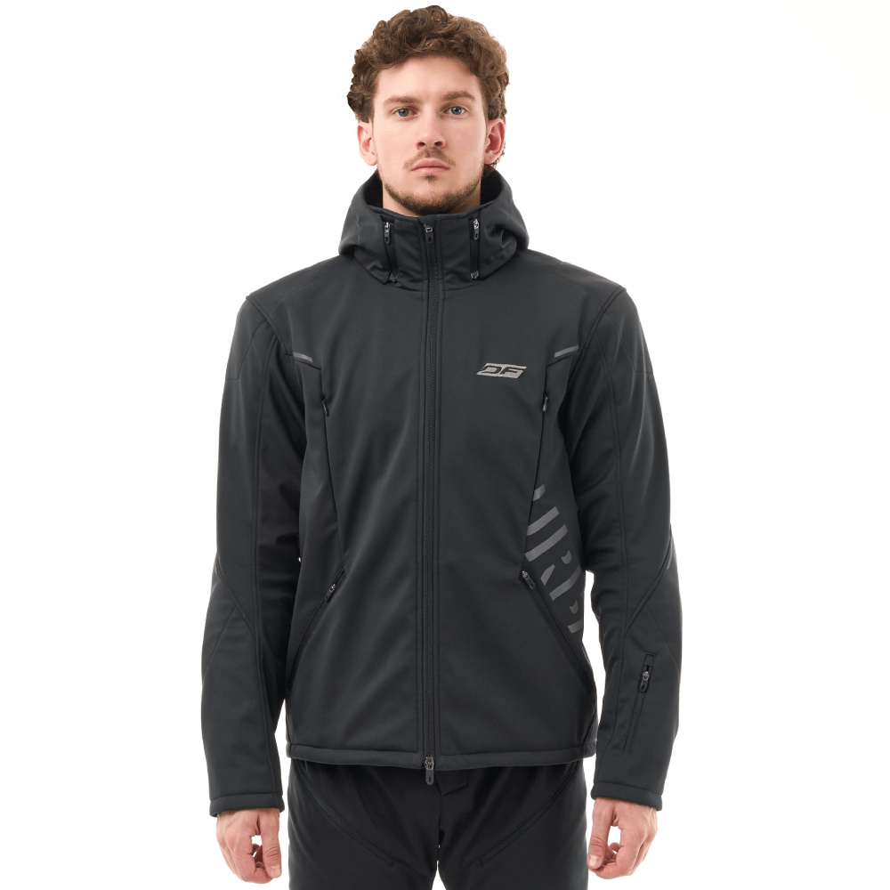 Мототолстовка DF URBAN Man Black с защитой (M), M