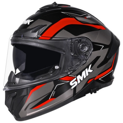 Шлем SMK TYPHOON AZONIX, цвет черный/серый/красный (XL)