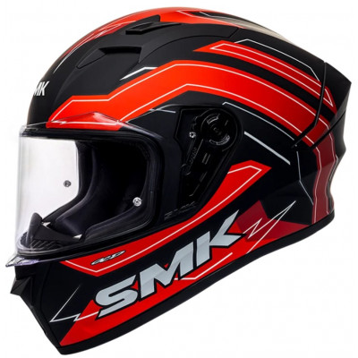 Шлем SMK STELLAR BOLT, цвет чёрный/красный, матовый (M)
