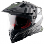 Шлем AXOR X-CROSS ORBIT D/V, с визором, цвет черный/серый (S)