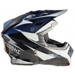 Шлем KIOSHI Holeshot 801 кроссовый, Черный/ серый, XL, 304171-41